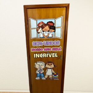 Decoração  de porta volta ás aulas