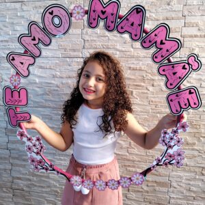 moldura bambolê te amo mamãe