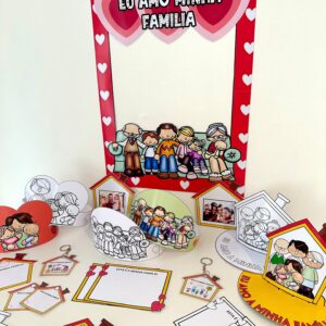 Kit Lembrancinhas e moldura para foto dia da família