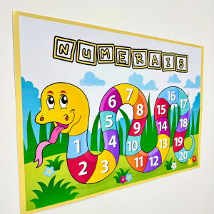 Cartaz numerais de 1 a 20