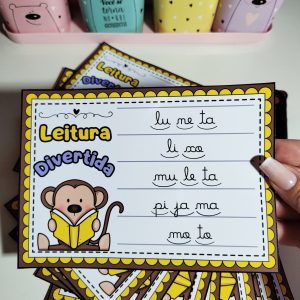 Fichas de Leitura Divertida - Letra Cursiva