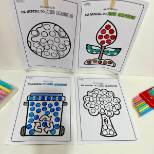 Atividade para pintura sensorial