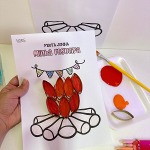 Atividade de artes Fogueira