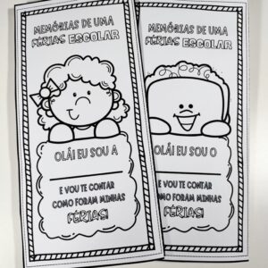 Atividade memórias de uma férias escolar