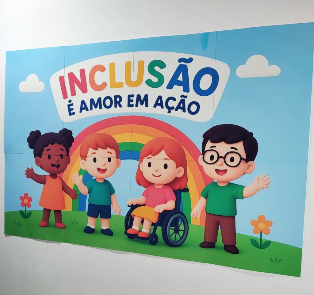 Painel inclusão – Espaço Alfabetizando