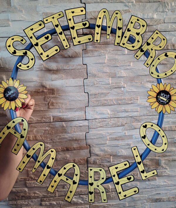 Moldura para Bambolê Setembro Amarelo - Imagem 2