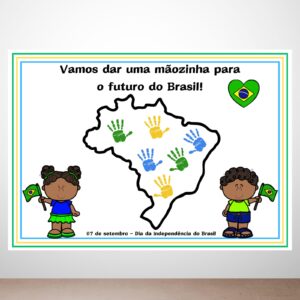Painel para atividade coletiva da Independência do Brasil