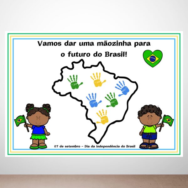 Painel para atividade coletiva da Independência do Brasil