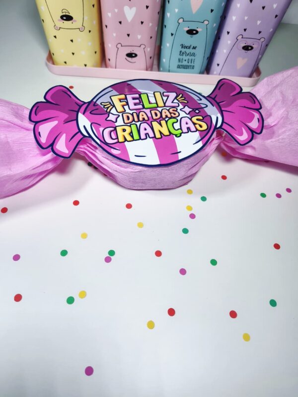 Molde Bombom “Feliz Dia das Crianças” - Imagem 2