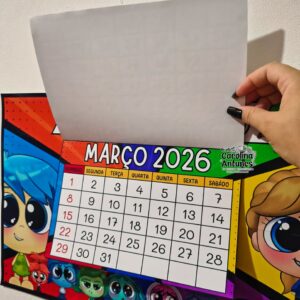 Calendário de parede - Divertidamente 2026